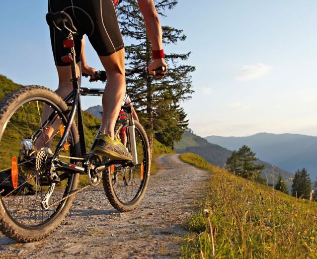 Mountainbiken und Radfahren inmitten herrlicher Natur